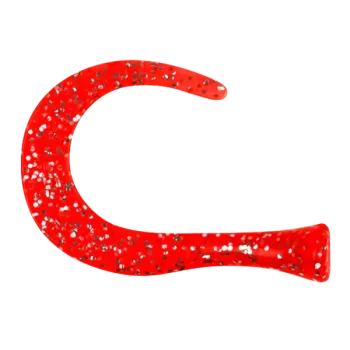 Guppie Tails, rot Glitter